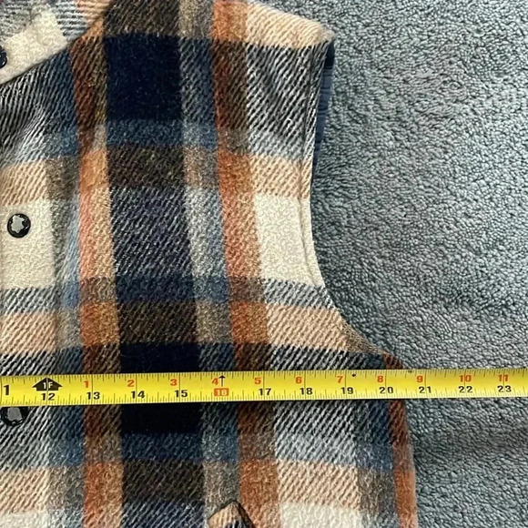 Vintage Weatherguard by Shane Reversible Vest Plaid Wool Cotton Outdoor Y2K - Picture 10 of 15